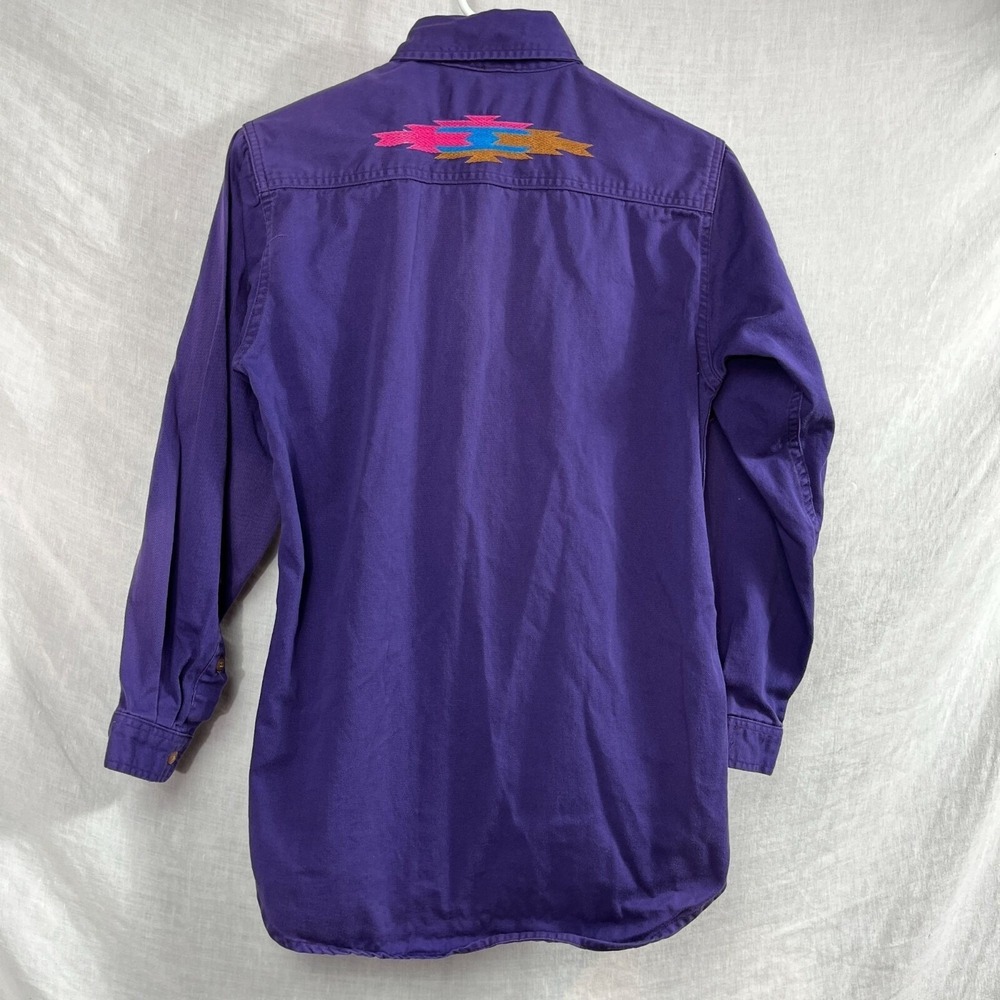 Thrashed 90s MWG Aztec Button Shirt Women M Southwest Western Cowgirl Embroidery